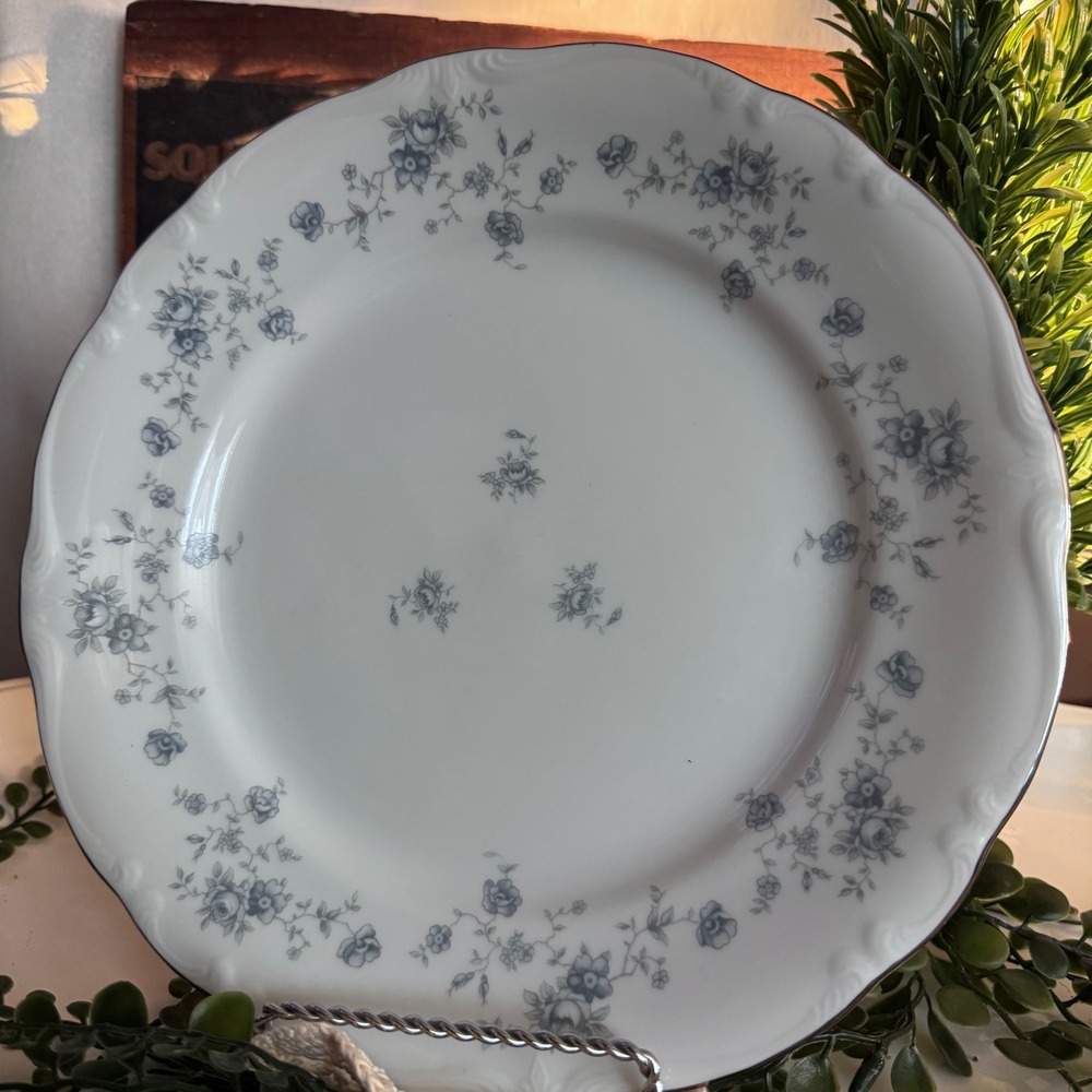 Johann Haviland Blue Garland Dinner Plate Bavaria Germany 10 inch 2 Plates
